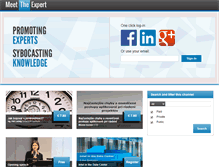 Tablet Screenshot of meettheexpert.net
